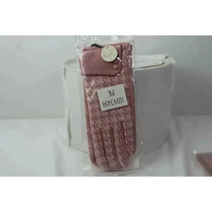 ladies pink fashion gloves